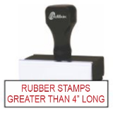 Over 4" Long<br>Rubber Stamps